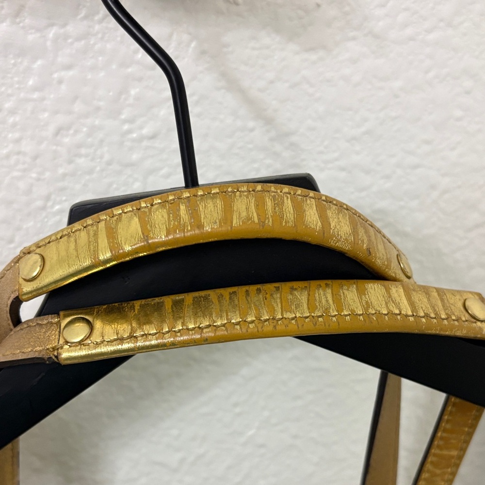 Coach Y2K Gold and Tan Graphic Tote Bag - Picture 11 of 16